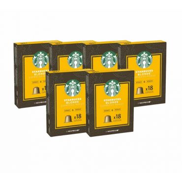 Starbucks - 108 Nespresso* Original Compatible Capsules Blonde Espresso Roast – STARBUCKS