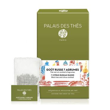 Palais des Thés Goût Russe 7 Agrumes Russian Black Tea x 20 tea bags - China