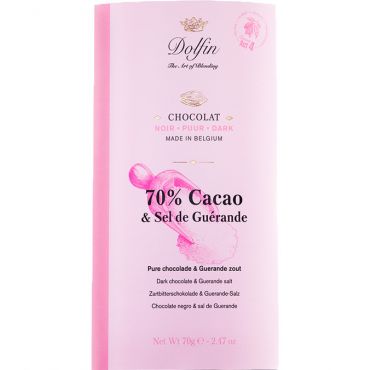 Dolfin 70% Dark Chocolate with Sea Salt - 70g