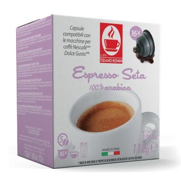 Caffè Bonini Dolce Gusto pods Espresso Seta x 16 coffee pods