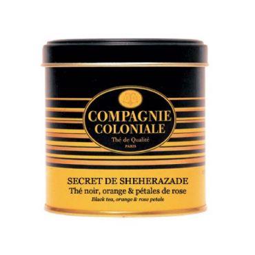 Luxury Secret de Shéhérazade flavoured Black Tea - 130g loose leaf tea in tin - Compagnie Coloniale - China