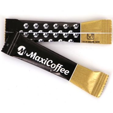 250 MaxiCoffee sugar sachets 4g - Manufactured in France