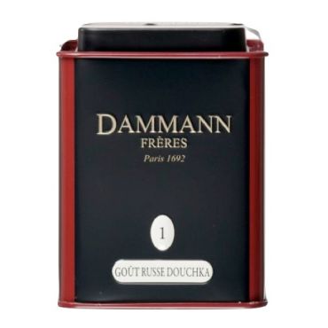 Box N°1 Goût Russe Douchka black tea - 100g loose leaf tea in tin - Dammann Frères - China