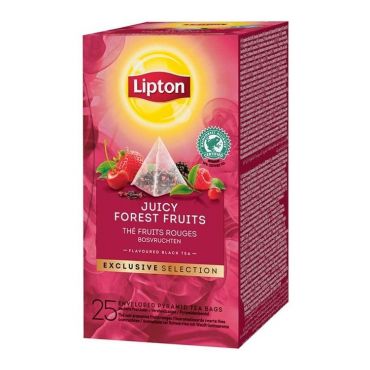 Lipton 'Juicy Forest Fruits' Tea - 25 pyramid bags - Exclusive Selection Range - Blend