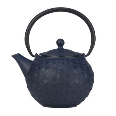 Cosy & Trendy 'Sakai' blue cast-iron teapot with infuser + Free Tea