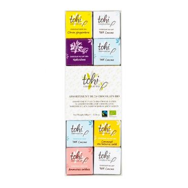 Tohi Assortment of 24 Neapolitan Chocolate with 6 Varieties
