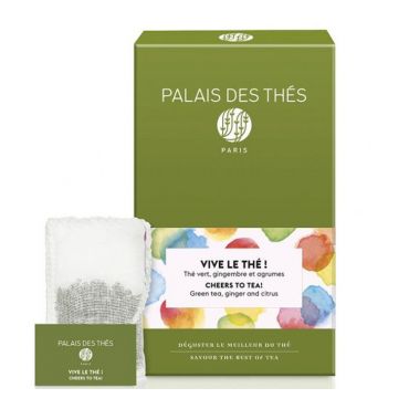 Palais des Thés Organic Flavoured Green Tea Vive le Thé! x 20 Tea Bags - China