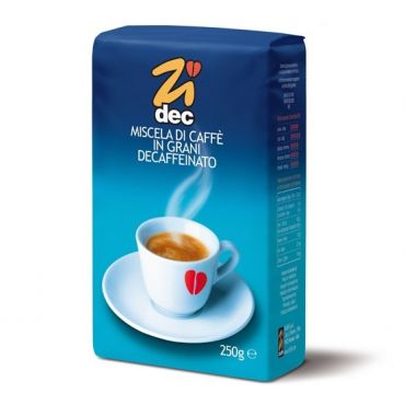Zicaffè 'Zidec' decaffeinated coffee beans - 250g - Italian Coffee