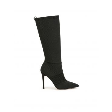 Boots with stiletto heels black women