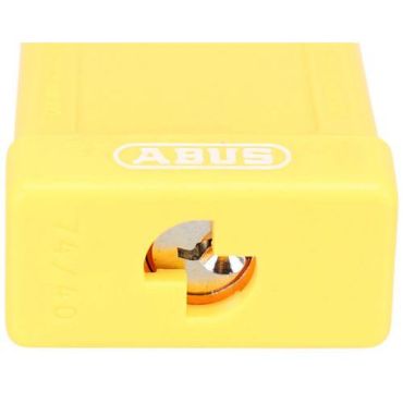Abus - Riippulukko Locked Out keltainen - 40mm leveä 90mm korkea - Alumiini/teräs erilainen lukitus