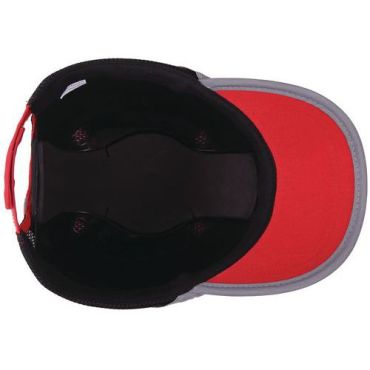 Manutan Expert - Turvalippis Look - Punainen - ABS-kuori puuvilla/polyesteri-sisäosa 54-59 cm EN 812