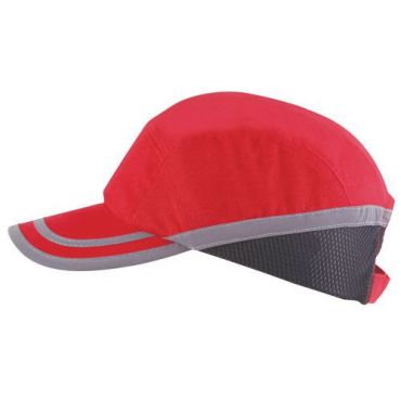 Manutan Expert - Turvalippis Look - Punainen - ABS-kuori puuvilla/polyesteri-sisäosa 54-59 cm EN 812