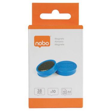 Nobo - Valkotaulumagneetti 38 mm sininen 1,5 kg 10 kpl