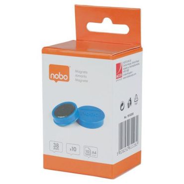 Nobo - Valkotaulumagneetti 38 mm sininen 1,5 kg 10 kpl