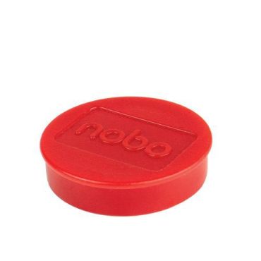 Nobo - Valkotaulumagneetti 38 mm punainen 1,5 kg 10 kpl