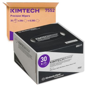 Kimtech - Puhdistusliina laatikossa - 286 arkkia/pakkaus - 112x208 mm - Valkoinen
