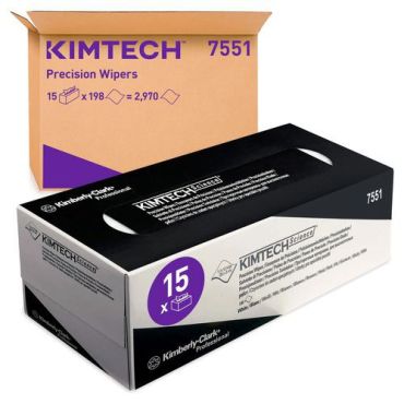 Kimtech - Puhdistusliina laatikossa L - 198 arkkia/pakkaus - 285x310 mm - Valkoinen