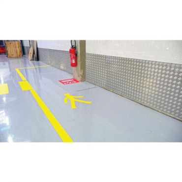 Gergosign - Pvc-lattiamerkintäliima keltainen henkilön kuva