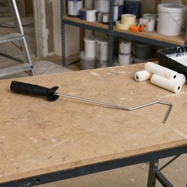 Roulor - Maalitelinekiinnike pienille teloille 110 mm - Viimeistelyyn - Teräs ja polypropeeni