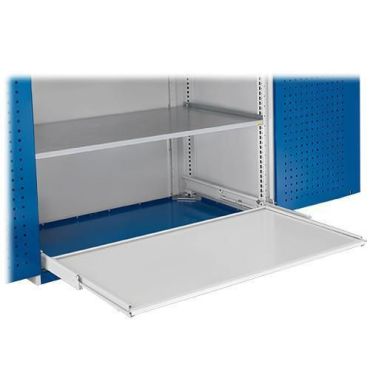 Bott - Kiinteä hyllytaso 970x343mm - Sopii Bott Cubio työkalukaappiin - Hopea - Max 100kg
