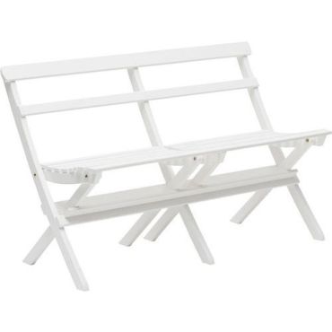 Hillerstorp - Torpet taitettava 2-paikkainen sohva - Valkoinen 126cm - Mänty - Ulkokäyttöön