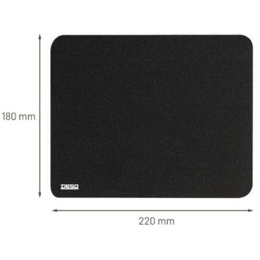 Desq - Musta hiirimatto - 220x180mm - Kierrätettävä ja kestävä polyesteri