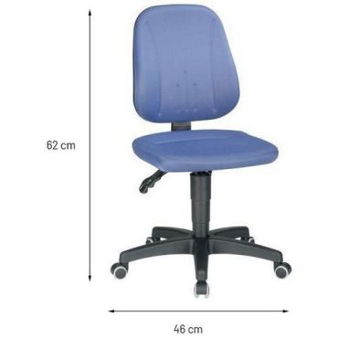 Bimos Unitec 9653-1103 tuoli - Kankainen istuin säädettävä korkeus pyörät 440-620 mm 10v takuu