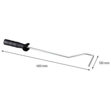 Roulor - Maalitelinekiinnike pienille teloille 110 mm - Viimeistelyyn - Teräs ja polypropeeni