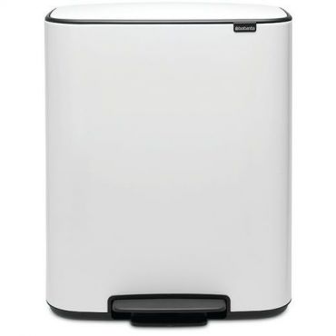 Brabantia - Polkimella varustettu roskakori 60 litraa valkoinen brabantia