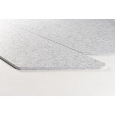 Smit visual - Seinäpaneeli akustinen parallelogrammi harmaa vaalea