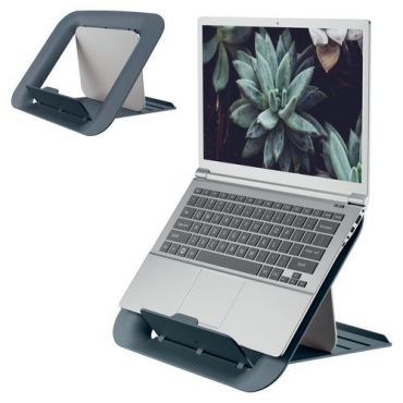 Leitz Ergo Cosy säädettävä kannettavan teline - 13-17 tuumaa - Tummanharmaa - Ergonominen ja tukeva