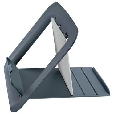 Leitz Ergo Cosy säädettävä kannettavan teline - 13-17 tuumaa - Tummanharmaa - Ergonominen ja tukeva