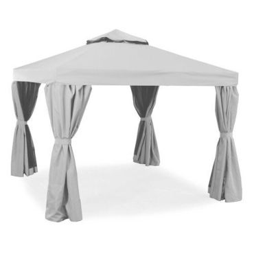 Hillerstorp - Paviljonki Luxor 300x300 cm - Harmaa Polyesteri - Neliömuotoinen - Tukeva ja Tyylikäs