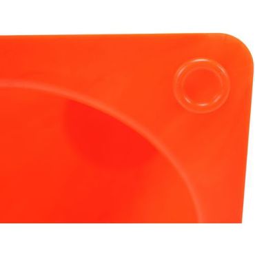 Fluoresoiva turvakartio 30 cm Punainen/valkoinen - Työpaikan turvallisuuteen - Kestävä muovi