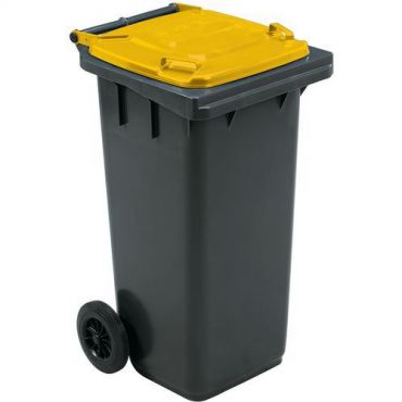 Manutan expert - Roskakori 120l keltainen 48x55x94