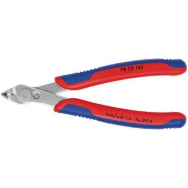 Knipex - Leikkauspihdit sähkö Super Knips 125mm kulmassa 60° - bi-materiaalia 1 mm katkaisukyky