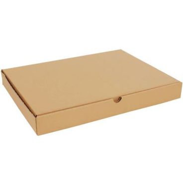 Matalaprofiilinen postilaatikko 430x310x50 mm - Kierrätettävä pahvi kellanruskea