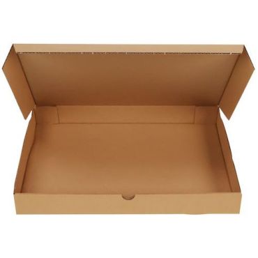 Matalaprofiilinen postilaatikko 430x310x50 mm - Kierrätettävä pahvi kellanruskea