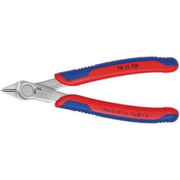 Knipex - Litteät pihdit langansiepparilla - 125 mm - Kestävä bi-materiaalia