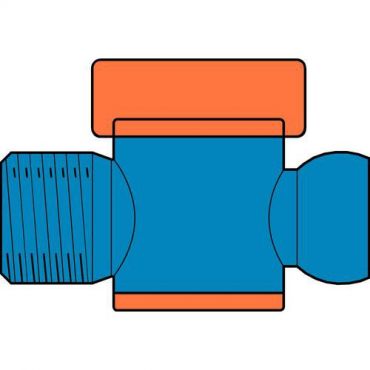 Loc-Line - Hana Vakio Uros Suuri Virtaus 1/2 NPT - Asetaalikopolymeeri - Voiteluaineet