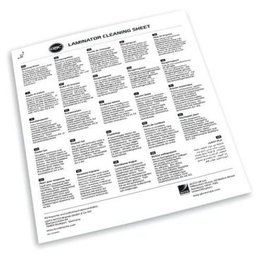 GBC - Puhdistusarkit laminointikoneelle A3/A4 - 210 x 297 mm - Helppo ja tehokas puhdistus