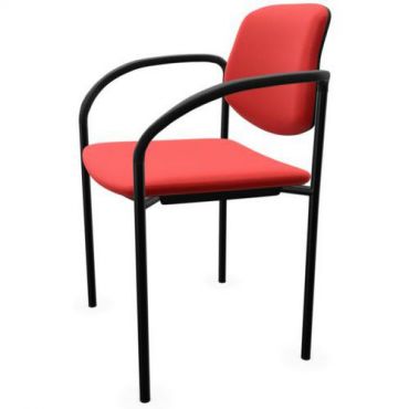 Nowy Styl - Tuoli Style punainen - Kangas Teräsjalusta Pinottava Käsinojat