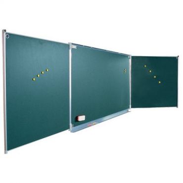 Vanerum - Liitutaulu education 3-osainen vihreä 120x200 cm