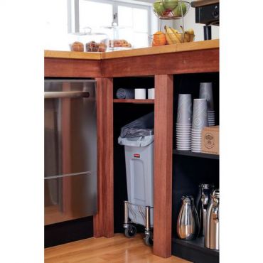 Rubbermaid - Roskakori slim jim 49 l harmaa