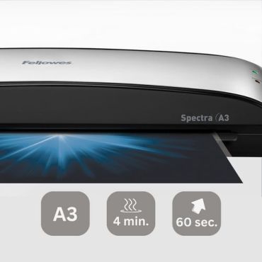 Fellowes Spectra A3 -laminointilaite - 125 mikronia A3-koko 30 cm/min nopea esilämmitys