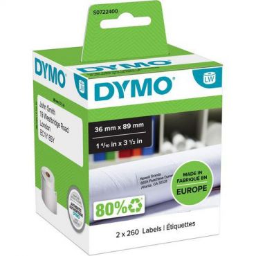 Dymo - Etiketit suuri dymo 89 x 36 mm 2 x 260 kpl