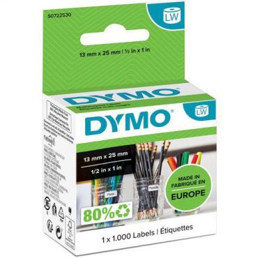 Dymo - Etiketit yleismalli dymo 25 x 13 mm 1000 kpl