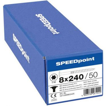 Speedpoint - Ruuvi levypäällä tx osakierre 8x240