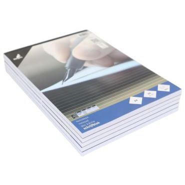Fastprint - Muistilehtiö A4 - 100 sivua viivoitettu valkoinen - Toimistotarvikkeet