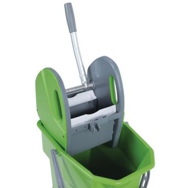 Manutan Expert - Sanko ja puristin 25 L - Vihreä - Kierrätetty 80 % - Ergonominen